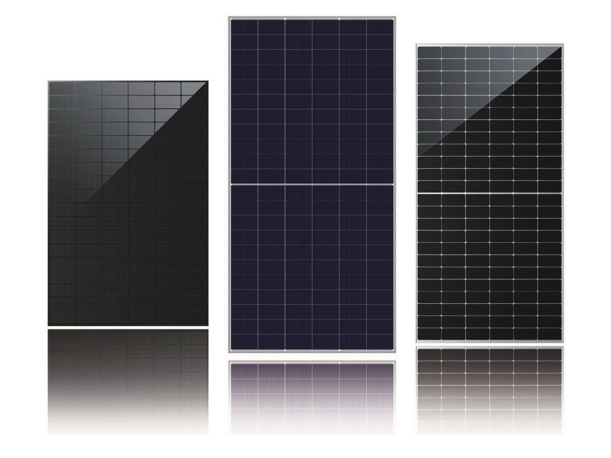 Three DAHAI solar modules side by side